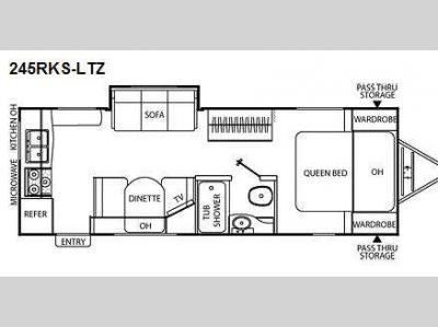 Floorplan - 2010 Coachmen RV Freedom Express LTZ 245RKS