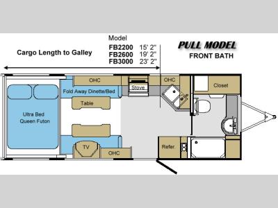 Floorplan - 2006 Warrior Mfg Weekend Warrior FB 2200