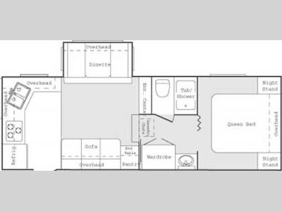Floorplan - 2004 Keystone RV Cougar 244 EFS