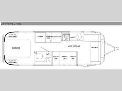 Floorplan - 2010 Airstream RV Flying Cloud 28