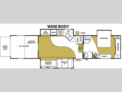 Floorplan - 2006 Forest River RV All American Sport 385 RLTS