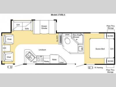 Floorplan - 2010 Keystone RV Sprinter 276RLS