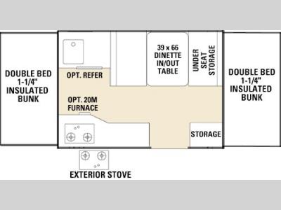 Floorplan - 2005 Viking Epic 1706