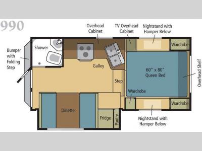 Floorplan - 2010 Eagle Cap Campers Eagle Cap 990
