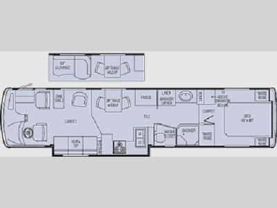 Floorplan - 2005 Airstream RV Land Yacht XL 390 XL
