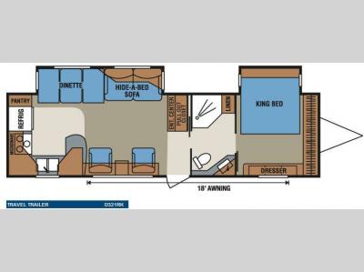 Floorplan - 2010 KZ Durango D321RK