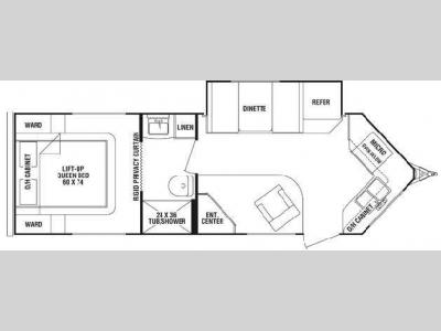 Floorplan - 2010 Cruiser ViewFinder V-24FK