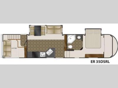 Floorplan - 2010 Heartland ElkRidge 35DSRL