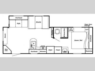 Floorplan - 2010 Gulf Stream RV Kingsport 268 BW