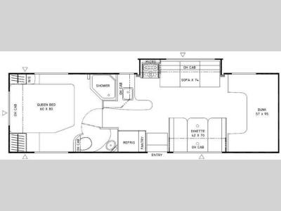 Floorplan - 2010 Coachmen RV Freelander 30QB