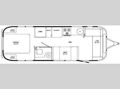 Floorplan - 2010 Airstream RV International Ocean Breeze 28