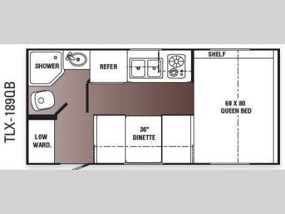 Floorplan - 2010 R-Vision Trail-Lite Crossover TLX189QB