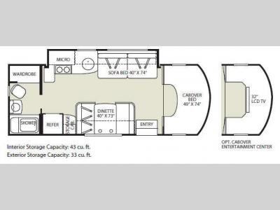 Floorplan - 2010 Fleetwood RV Pulse 24A