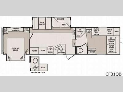 Floorplan - 2010 CrossRoads RV Cruiser CF31QB