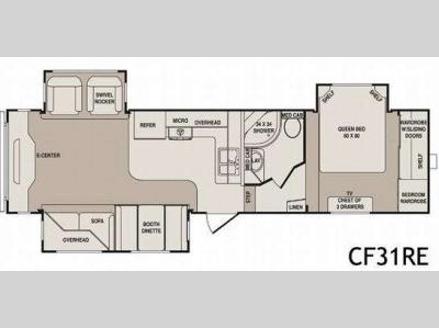 Floorplan - 2010 CrossRoads RV Cruiser CF31RE