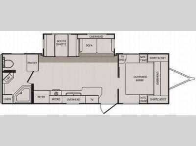 Floorplan - 2010 CrossRoads RV Sunset Trail ST27RB