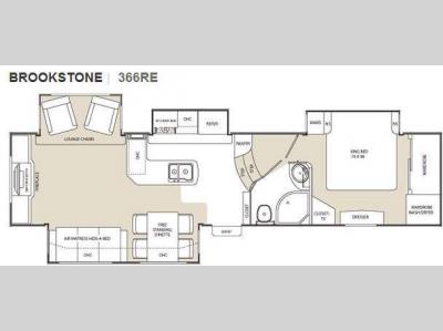 Floorplan - 2010 Coachmen RV Brookstone 366RE