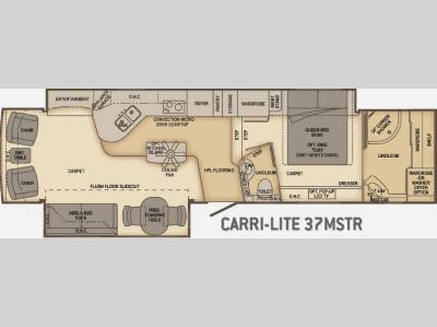 Floorplan - 2010 Carriage Carri-Lite 37MSTR