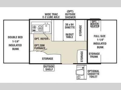 Floorplan - 2010 Coachmen RV Clipper Sport 106ST