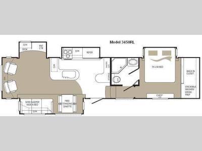 Floorplan - 2010 Keystone RV Alpine 3450RL