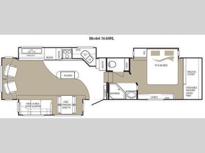 Floorplan - 2010 Keystone RV Alpine 3640RL