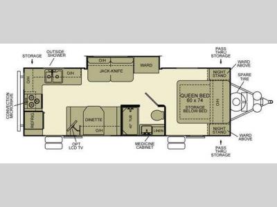 Floorplan - 2011 EverGreen RV Ever-Lite 29RK