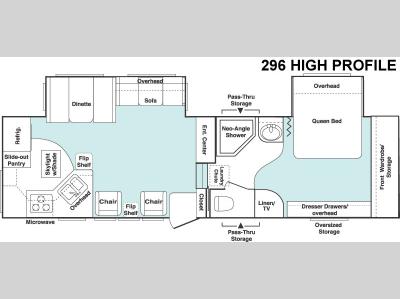 Floorplan - 2006 Keystone RV Cougar 296 High Profile