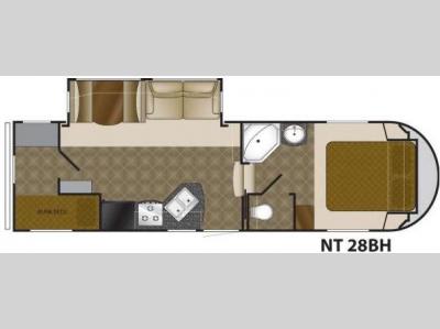 Floorplan - 2011 Heartland North Trail 28BH