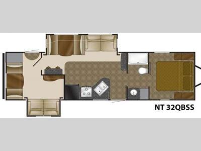 Floorplan - 2011 Heartland North Trail 32QBSS King