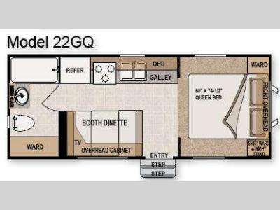 Floorplan - 2010 Northwood Arctic Fox 22GQ