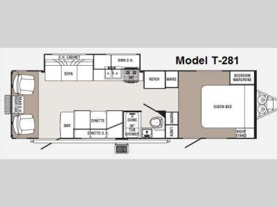 Floorplan - 2010 Palomino Thoroughbred T-281