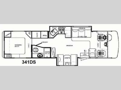 Floorplan - 2010 Forest River RV Georgetown 341DS
