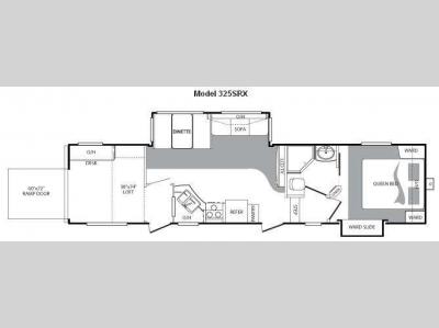 Floorplan - 2010 Keystone RV Cougar 325SRX
