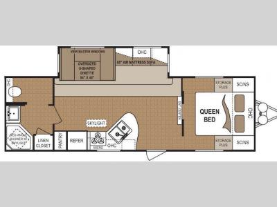 Floorplan - 2010 Dutchmen RV Four Winds 280RBS