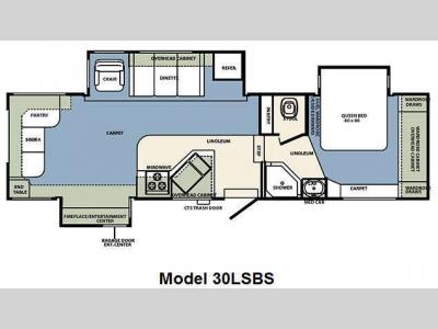 Floorplan - 2011 Forest River RV Wildcat 30LSBS