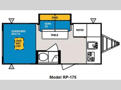 Floorplan - 2011 Forest River RV R Pod RP-175