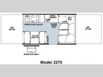 Floorplan - 2011 Forest River RV Rockwood Freedom LTD Series 2270