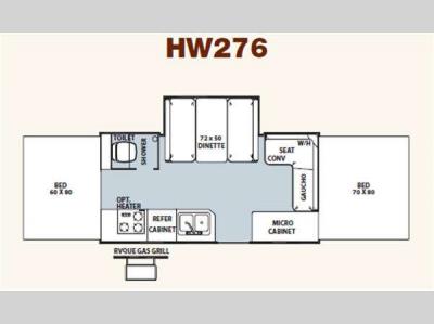 Floorplan - 2011 Forest River RV Rockwood High Wall Series HW276