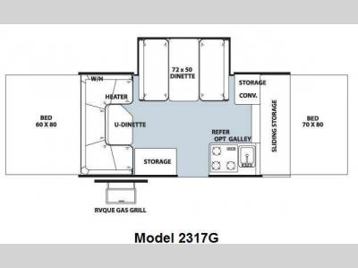 Floorplan - 2011 Forest River RV Rockwood Premier 2317G
