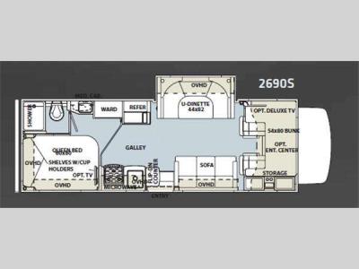 Floorplan - 2011 Forest River RV Sunseeker 2690S