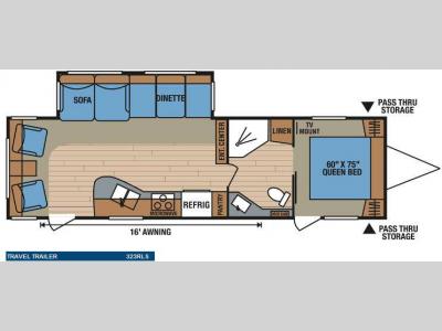 Floorplan - 2011 KZ Spree 323RLS
