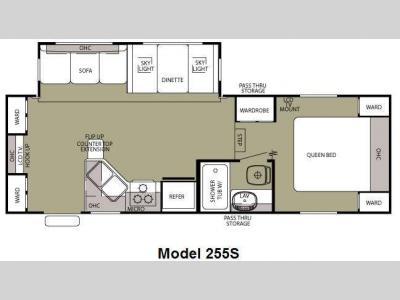 Floorplan - 2011 Forest River RV Cherokee 255S