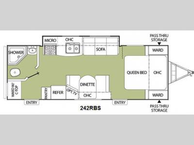 Floorplan - 2011 Coachmen RV Freedom Express 242RBS