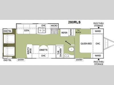 Floorplan - 2011 Coachmen RV Freedom Express 280RLS