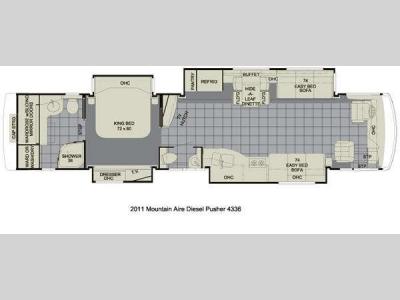 Floorplan - 2011 Newmar Mountain Aire 4336