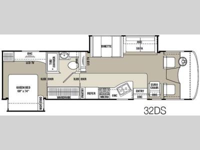 Floorplan - 2011 Coachmen RV Mirada 32DS