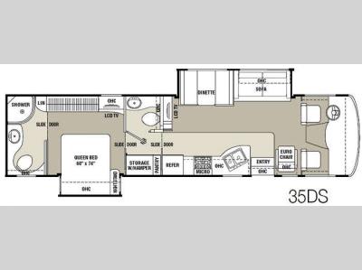 Floorplan - 2011 Coachmen RV Mirada 35DS