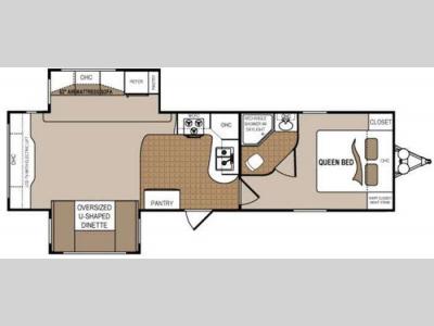 Floorplan - 2011 Dutchmen RV Denali 285RE