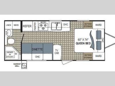 Floorplan - 2011 Dutchmen RV Kodiak 200QB