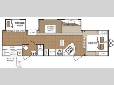 Floorplan - 2011 Dutchmen RV Four Winds 311BHDS